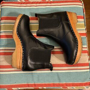 Troentorp Black Chelsea Clog Boots (39)